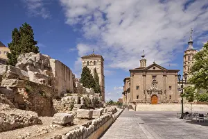 Zaragoza Architecture Prints: A section of the old Roman Wall