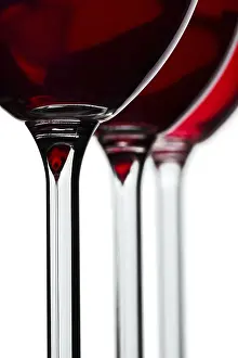 Wine Glass Close Up Prints: Section of thre wineglass