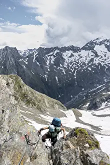 Alpine Sport Prints: Secured path along the hiking trail
