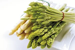 Vitamin Rich Vegetables Prints: A selection of different types of asparagus