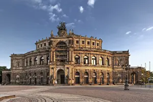 European Heritage Site Prints: Semper Opera from outside in Dresden