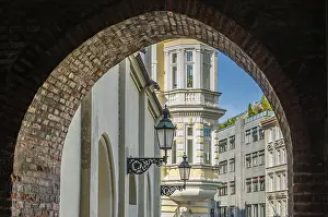 European Gothic Style Building Prints: The Sendlinger Tor (Sendling Gate)