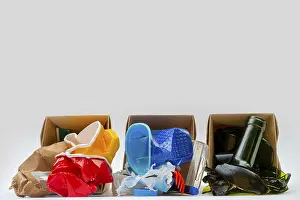 Environmental Pollution Issues Prints: Separate garbage collection. Paper