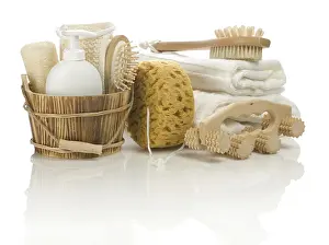 Bathroom Essentials Prints: Set of bathing articles