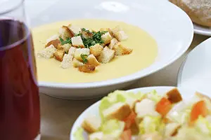 Cafe Dining Experience Prints: Set dinner of three courses, Caesar salad
