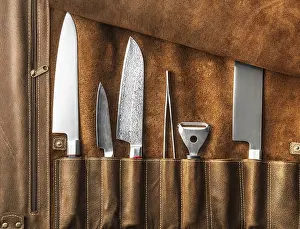 Meal Preparation Tools Prints: Set of professional cook tools