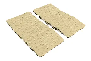 White Isolated Studio Photography Prints: Set of rectangular wheat crackers