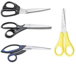 Handicraft Supplies Prints: Set of various closed scissors