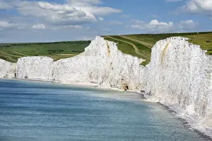 Seven Sisters Chalk Cliffs Prints: The Seven Sisters chalk cliffs