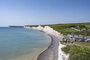 Seven Sisters Chalk Cliffs Prints: The Seven Sisters chalk cliffs