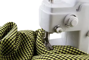 Sewing Shop Equipment Prints: Sewing-machine at work