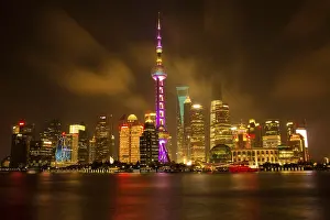 Prints of Shanghai Shanghai Prints: Shanghai Print at Night