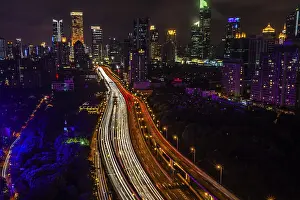 Blurred City Motion Prints: Shanghai