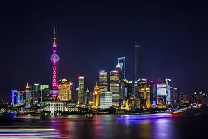 Shanghai Prints: Shanghai Cityscape Print, China