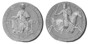 Medieval European Illustrations Prints: Siegel von Robert I. oder Robert the Bruce