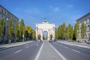 Central Europe Architectural Style Prints: Siegestor and LeopoldstraBe