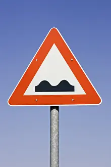 Street Traffic Signs Prints: Sign: Indication of bumpy road
