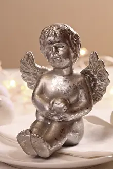 Clam Prints: Silver Angel Print