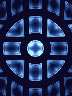 Abstract Computer Generated Image Prints: Simple technology background - abstract computer-generated image