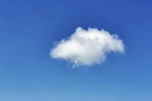 Central European Landscape Prints: A single cloud in the blue sky, Germany