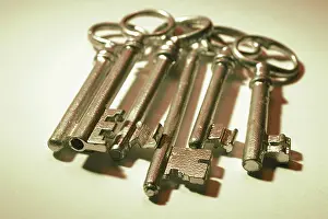 Studio Shot Of Keys Prints: Skeleton Keys