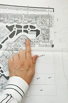 Architectural Sketch Prints: Architects' Hands on Building Construction Print