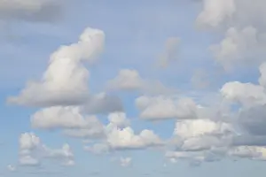 Empty European Landscapes Prints: Sky with cloud, Denmark