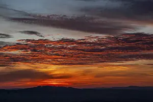 Sunset Sky Prints: Sky and clouds at sunset