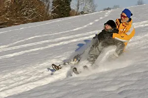 Winter Activities Prints: Sledding
