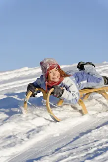 Winter Activities Prints: Sledding