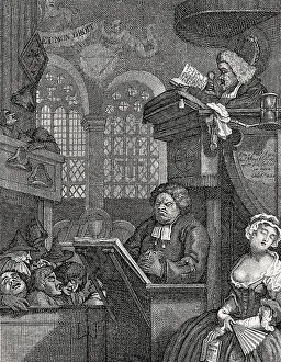 The Sleeping Congregation Print, 1762