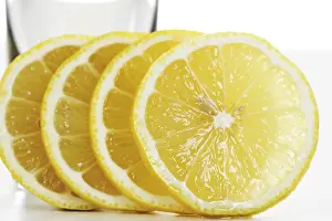 Fresh Lemons Prints: Sliced lemon