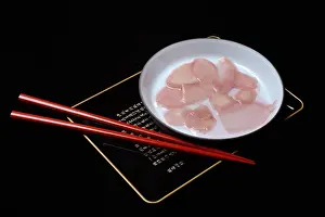 Vegan Diet Nutrition Prints: Sliced pickled ginger, ginger