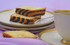 Still Life Desserts Prints: Slices of ring cake