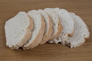 Basic Food Still Life Prints: Slices of white bread