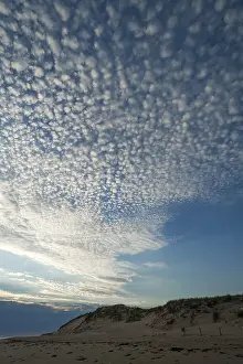 Southern European Landscape Prints: Small cirrocumulus clouds, herringbone sky