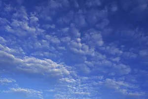 German Federal Republic Skyline Prints: Small fluffy clouds, Cirrocumulus