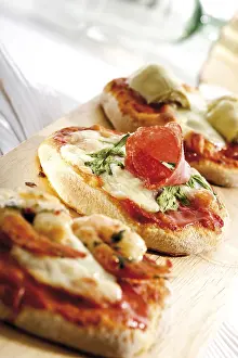 Food Studio Photography Prints: Small pizzas