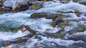 Europe Nature Scenery Prints: Small waterfall in the Passer River
