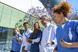 Healthcare Professionals Prints: Smiling and confident doctors, nurses