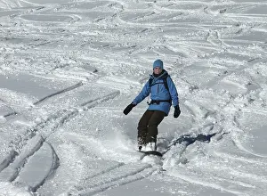 Framed Print : Snowboarder Print in Action Framed Print : Snowboarder Print in Action