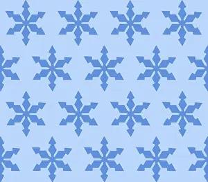 Blue Background Illustration Prints: Snowflakes, patterns, background