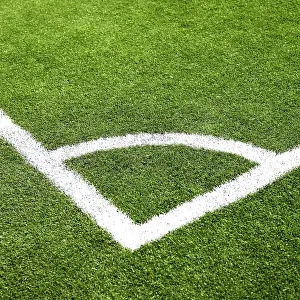 Empty Playing Field Prints: Soccer ground
