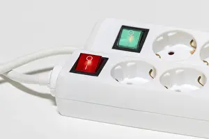 Power Outlet Strip Distributor Prints: Socket strips for connecting electrical devices
