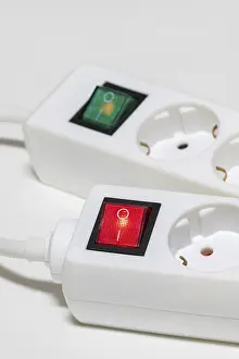 Power Outlet Strip Distributors Prints: Socket strips for connecting electrical devices