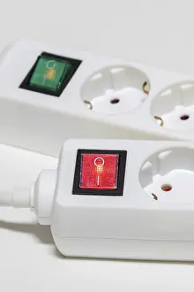 Power Outlet Strip Distributors Prints: Socket strips for connecting electrical devices