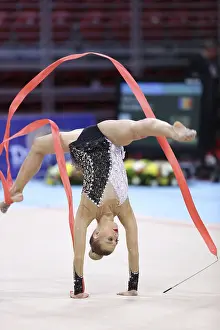 Rhythmic Gymnastics World Cup Prints: Sofia, Bulgaria - 6 May, 2017: Noemi Peschel from Germany performs during Rhythmic Gymnastics World Cup Sofia 2017