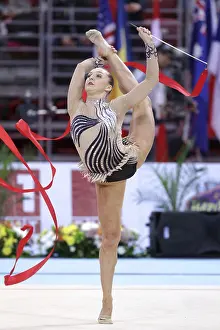 Rhythmic Gymnastics World Cup Prints: Sofia, Bulgaria - 6 May, 2017: Viktoria Bogdanova from Estonia performs during Rhythmic Gymnastics World Cup Sofia 2017