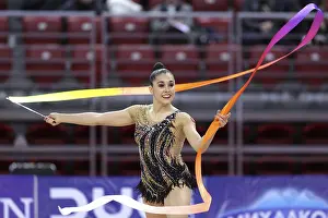 Rhythmic Gymnastics World Cup Prints: Sofia, Bulgaria - 6 May, 2017: Selen Bektas from Turkey performs during Rhythmic Gymnastics World Cup Sofia 2017