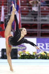 Rhythmic Gymnastics World Cup Sofia 2017 Prints: Sofia, Bulgaria - 6 May, 2017: Fanny Cecilie Lunde from Norway performs during Rhythmic Gymnastics World Cup Sofia 2017